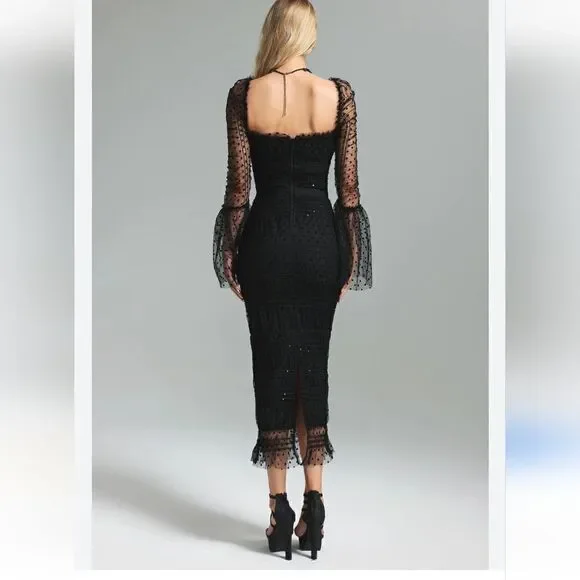 Bella Barnett Crana Mesh Midi Dress